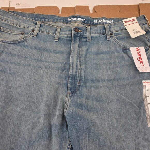 Wrangler Mens Relaxed-Fit Bootcut Jeans Denim Blue Size 44 x 32 112326188 - Picture 4 of 11